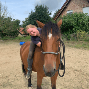 Melanie mit ihrem Didi