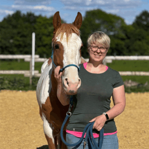 Silke mit ihrer Holly